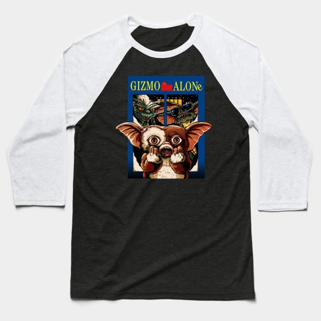 Gizmo Alone Baseball T-Shirt by BER